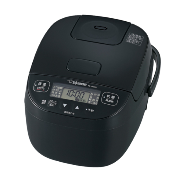 小容量マイコン炊飯ジャー 3合炊き ブラック