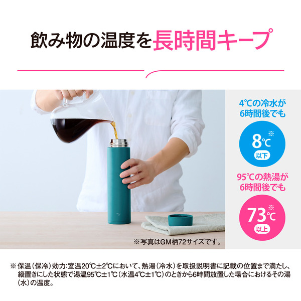 ステンレスマグ ディープターコイズ スクリュータイプ 600ml シームレスせん