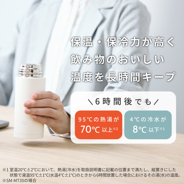 ステンレスマグ ブライトホワイト 350ml スクリュー シームレスせん