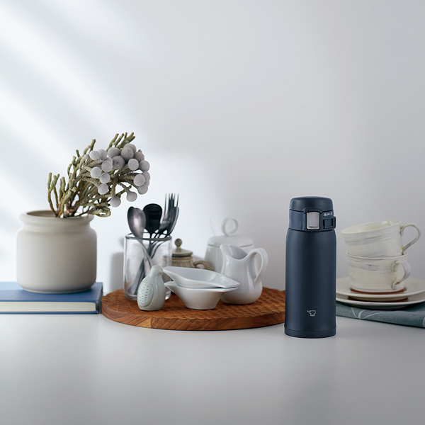 ステンレスマグ ネイビー ワンタッチオープン 360ml