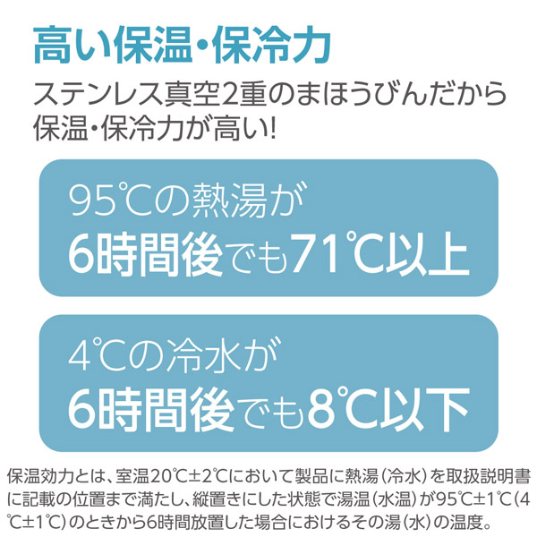 ステンレスマグ ネイビー ワンタッチオープン 480ml