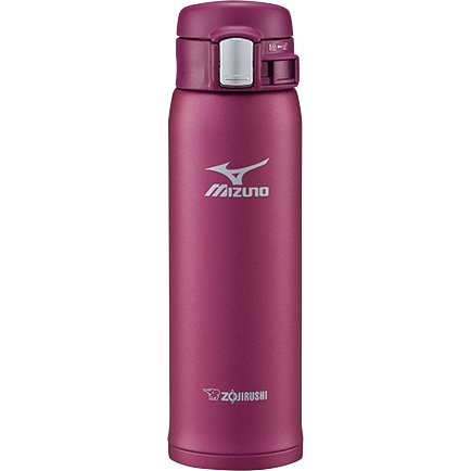 ワンタッチオープンマグボトル【MIZUNO】 0.48L ワインレッド