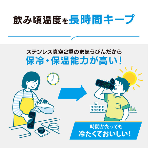 ステンレスマグ 480ml ダイナソーブルー TUFF シームレスせん