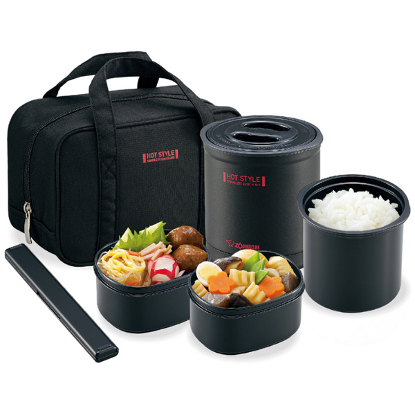 保温弁当箱 お・べ・ん・と ブラック