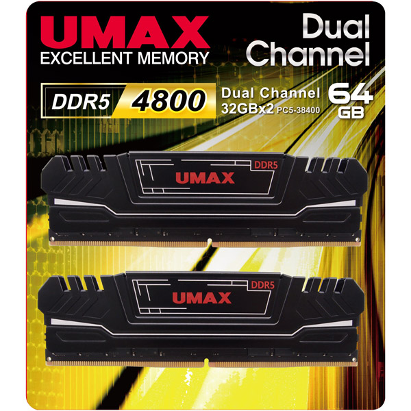 デスクトップPC用メモリー UDIMM DDR5-4800 64GB（32GB 2枚組） ヒートシンク付きモデル