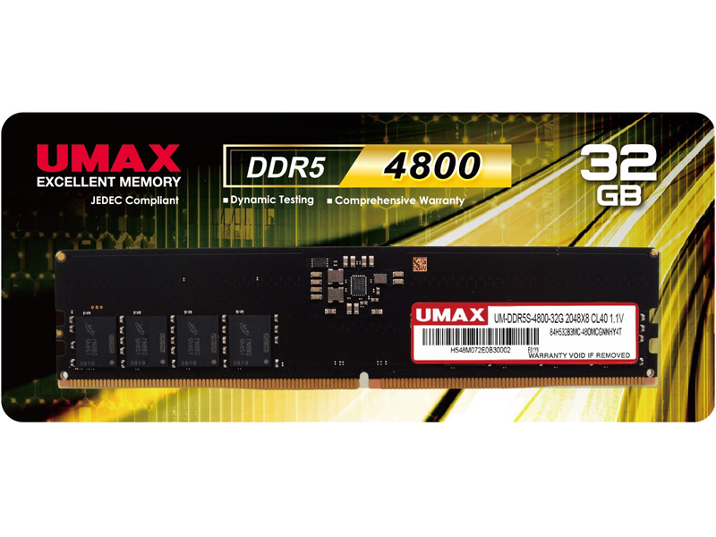 デスクトップPC用メモリー UDIMM DDR5-4800 32GB 1枚組