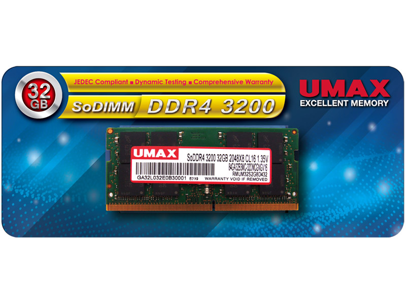 ノートPC用メモリー SO-DIMM DDR4-3200 32GB 1枚組