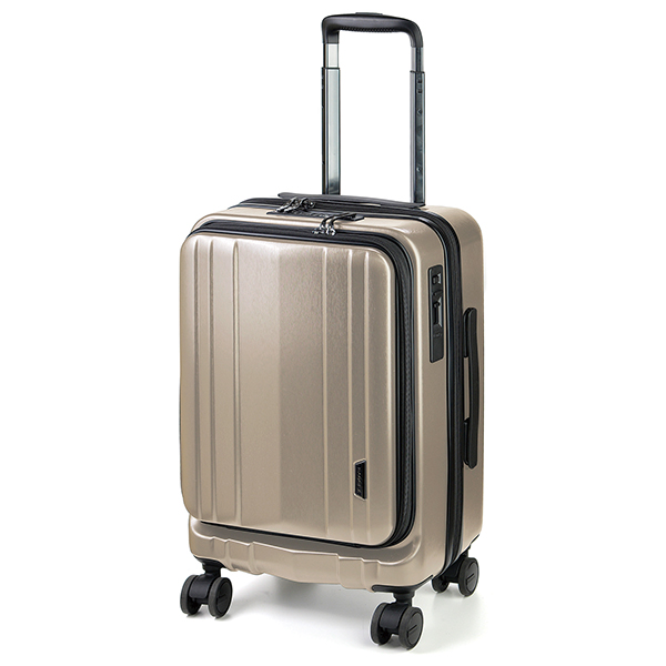 キャリーケース BAGGEX サイレス キャリーケース縦型 シャンパンゴールド