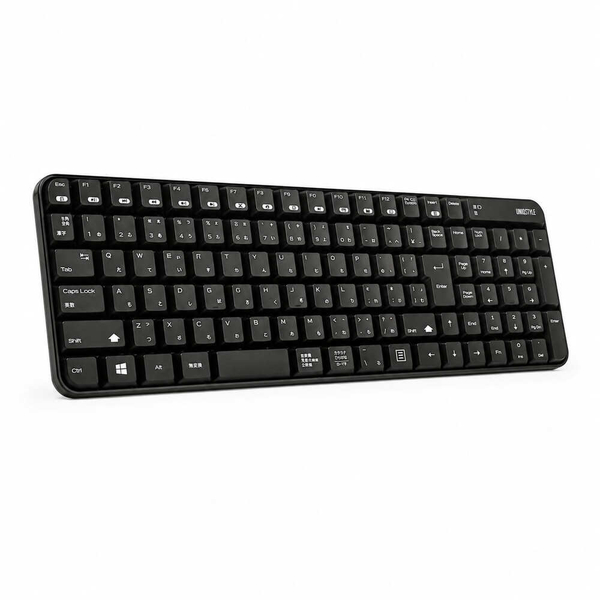 ワイヤレス サイレント マウス＆キーボード ブラック