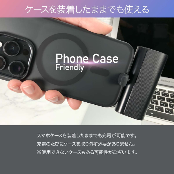 VEGER Lightning コードレス ミニ パワーバンク 5000mAh 18.5W