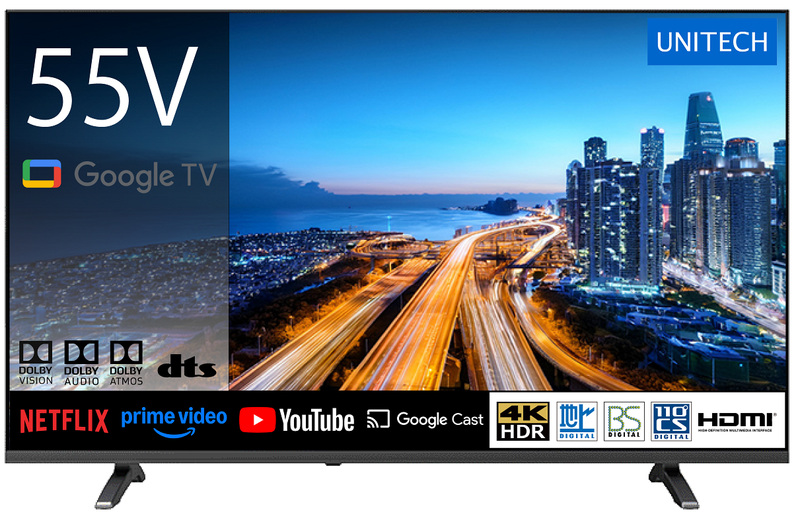 55インチ4K対応BS/CS・地上デジタルGoogleテレビ