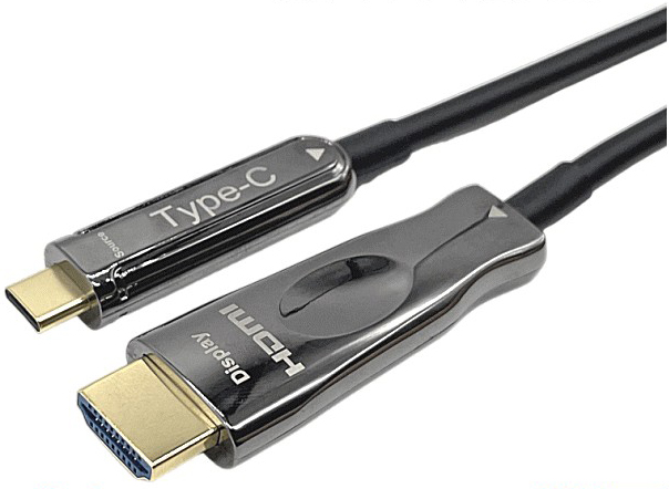 外部電源不要/DP Alt Mode対応/USB Type-C→HDMI変換延長ケーブル 20m