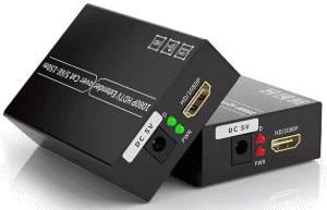 LANケーブル利用でフルHD映像を最大150mまで延長/非圧縮でタイムラグ無し/プラグアンドプレイでシンプル設計/HDMIモニタエクステンダー/送受信器セット