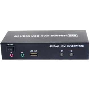 HDMIデュアルモニタ/マウス/キーボード/USB2.0デバイス対応KVM切替器/最大解像度4K60Hz