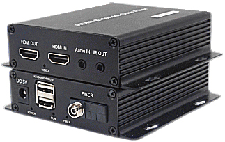 FCコネクタ採用/HDMIモニタ/KB/マウスを光ケーブルで最大20km延長/HDMIモニタKVMエクステンダー/505シリーズ/送受信器セット