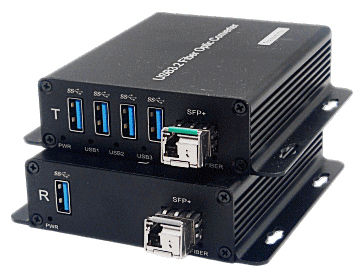 光ケーブル利用/USB3.Xデバイスエクステンダー（Host/Deviceセット）