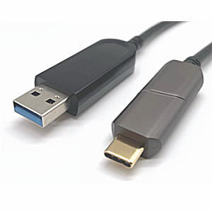 USB3.2 Gen2対応USB Type-C - Type-A光ハイブリッド延長ケーブル 15m