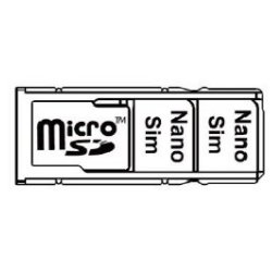 EA660 SIM/microSDトレイ(WiFiモデル向け)