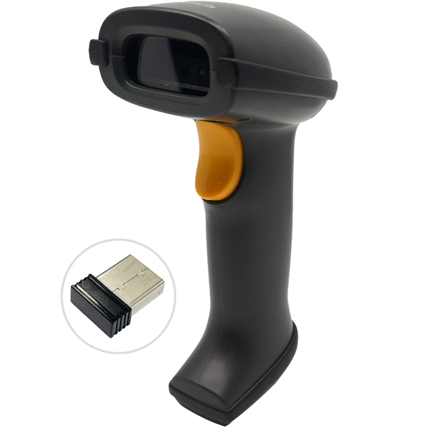 MS838B ワイヤレス二次元イメージャバーコードスキャナ、ドングル付き、USBケーブル付き