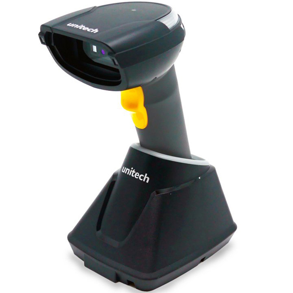 MS852B ワイヤレス二次元イメージャバーコードスキャナ、Bluetooth、クレードル付き、USBケーブル付き