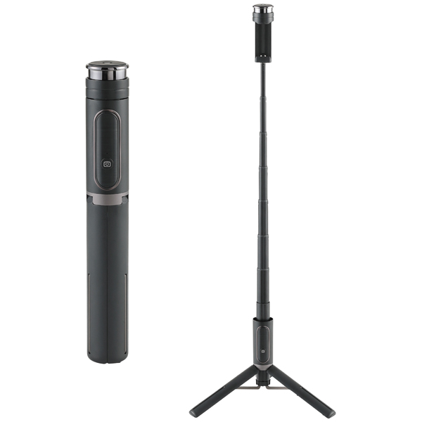 三脚付Bluetooth自撮り棒 セルフィーマルチスタンド ブラック コールマンライセンス商品