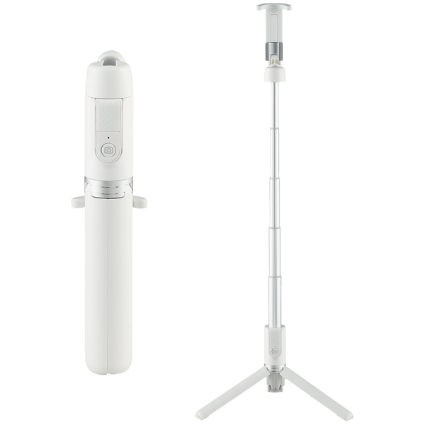 三脚付Bluetooth自撮り棒 セルフィースタンド ホワイト コールマンライセンス商品
