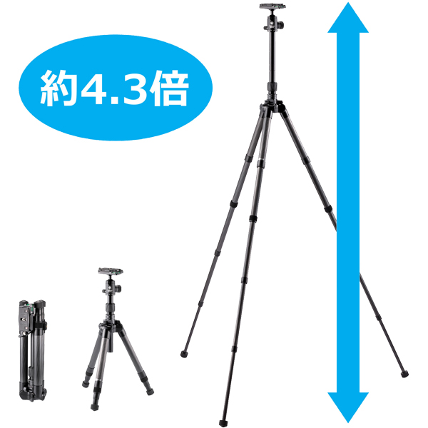 トラベルカーボン三脚 UTC-63II