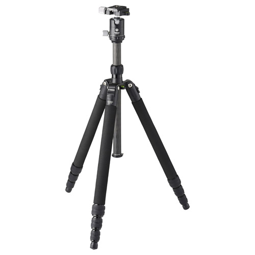 小型トラベルカーボン三脚 カルマーニュ N443 TT 自由雲台付 4段