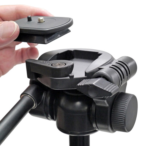 ファミリー三脚 EX-630 II 3段 全高168cm ハンドル雲台付 QRA-5システム対応