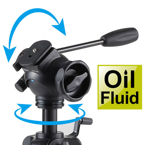 中型ファミリービデオ三脚 4段 EX-647 ビデオ II