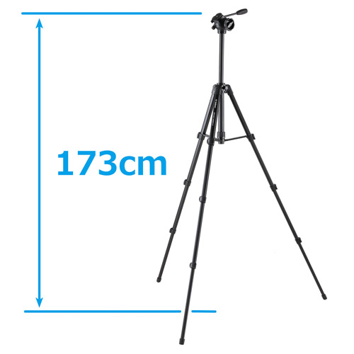 中型ファミリービデオ三脚 4段 EX-647 ビデオ II