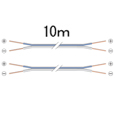 OFC スピーカーコード 先バラ-先バラ 10m （2本1組）