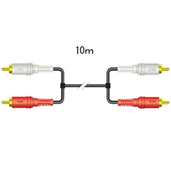 接続コード ピンプラグ×2-ピンプラグ×2 10m