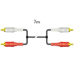 接続コード ピンプラグ×2-ピンプラグ×2 7m