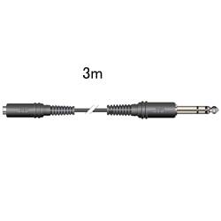 ステレオミニジャック-ステレオ標準プラグ 3M