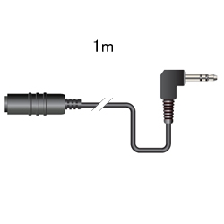 延長コード 1m L型ステレオミニプラグ-ステレオミニジャック