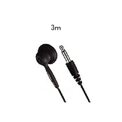 イヤホン（3m・3.5mmミニプラグ・ブラック）