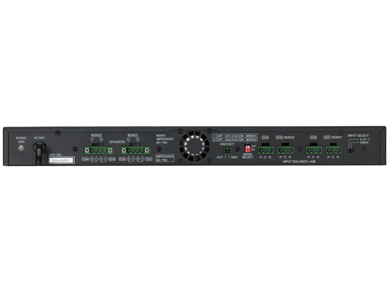 デジタルパワーアンプ（60W×4）