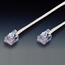 モジュラーコード 6極4芯タイプ(10M) 白色