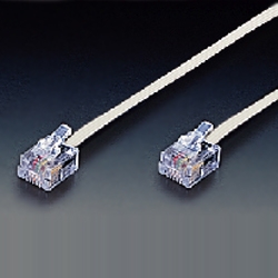 モジュラーコード 6極4芯タイプ(15M) 白色