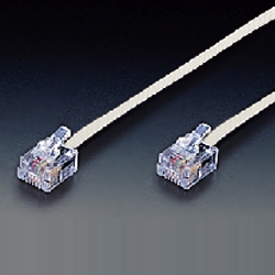 モジュラーコード 6極4芯タイプ(1.5M) 白色