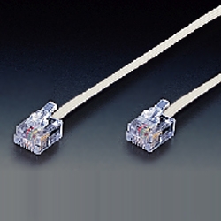 モジュラーコード 6極4芯タイプ(5M) 白色