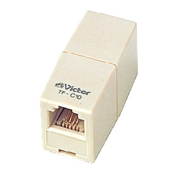 テレホンコネクター 6極4芯タイプ 白色