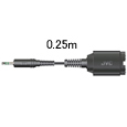 ステレオミニジャックX2 - ステレオミニプラグ（0.25m）