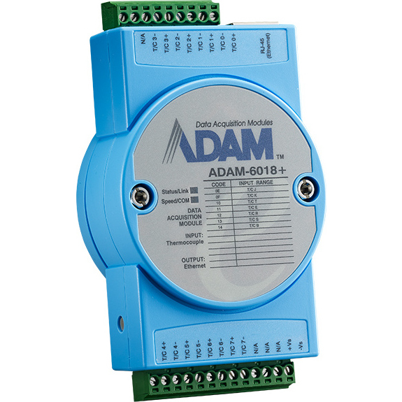 ADAM-6000シリーズ 8チャンネル絶縁熱電対入力モジュール