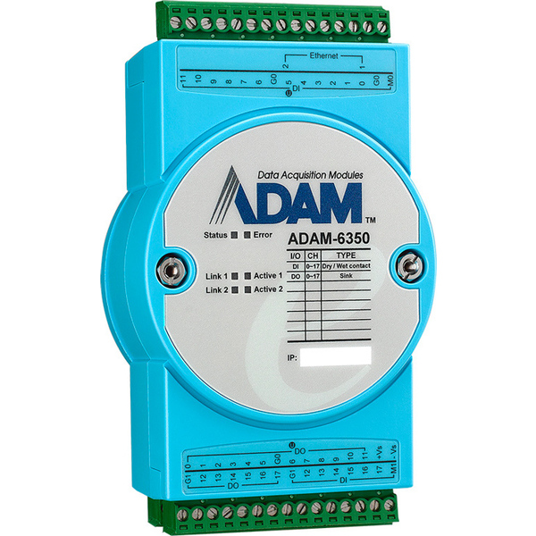 ADAM-6000シリーズ 18DI/18DO IoT Modbus/OPC UA Ethernet Remote I/O