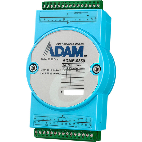 ADAM-6000シリーズ 18DI/18DO IoT Modbus/OPC UA Ethernet Remote I/O