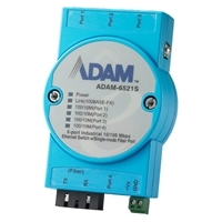 ADAM-6500シリーズ シングルモードファイバーポート付 5ポート産業用10/100Mbpsイーサネットスイッチ