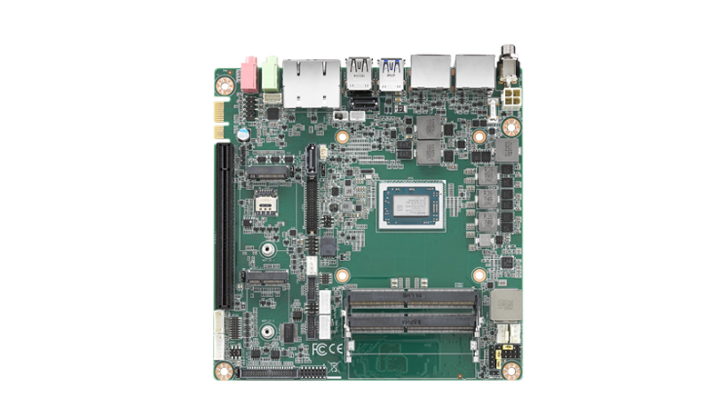 AIMB 産業用マザーボード 組込み向けAMD Ryzen V1605B mini-ITX： 4 DP 2×USB 3.1 4×USB2.0 6COM 12-24V DC入力