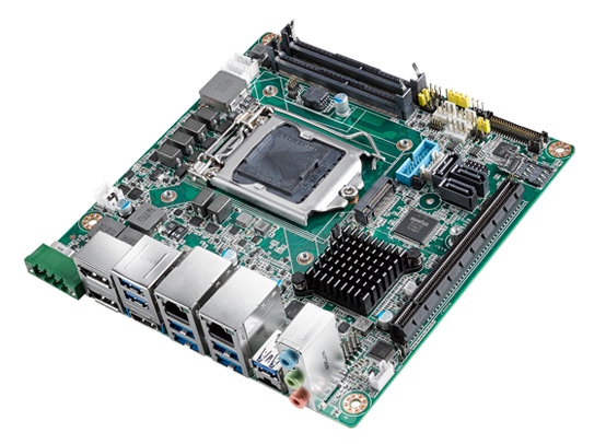 産業用マザーボード 第8、9世代 Intel Core i対応 Q370搭載マザーボード 12V～24VDC単一電源対応